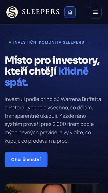 Screenshot of sleepers.cz