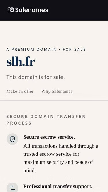 Screenshot of slh.fr