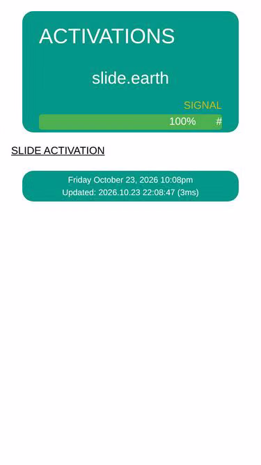 Screenshot of slide.earth