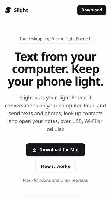 Screenshot of slight.app