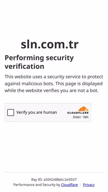 Screenshot of sln.com.tr