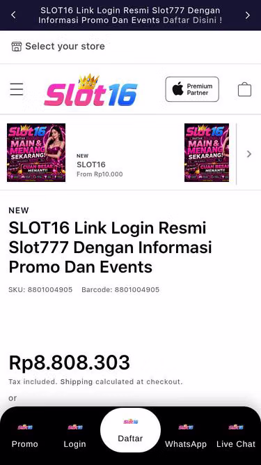 Screenshot of slot16.info