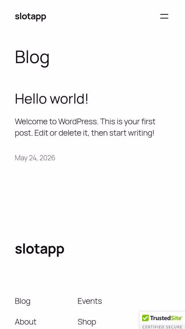 Screenshot of slotapp.app