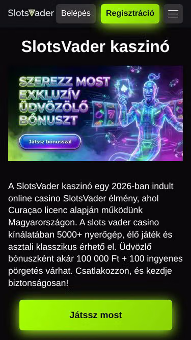 Screenshot of slotsvader.hu