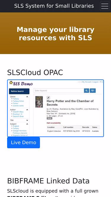 Screenshot of sls.org.hk
