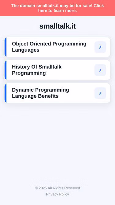 Screenshot of smalltalk.it