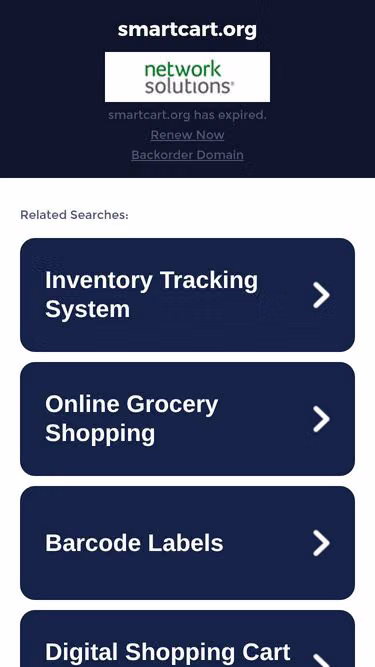 Screenshot of smartcart.org