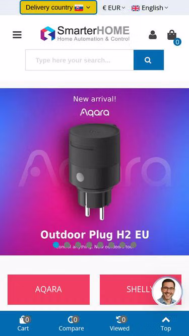 Screenshot of smarterhome.eu