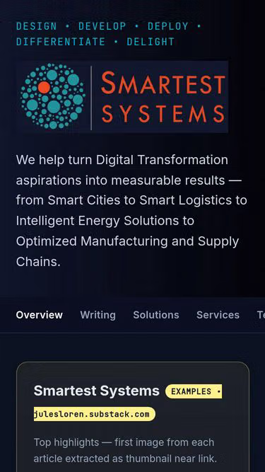 Screenshot of smartest.systems