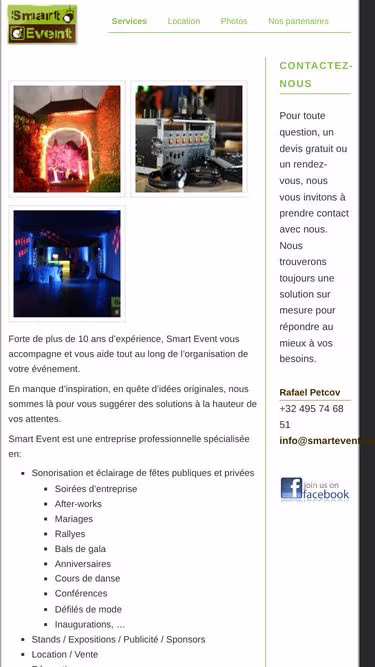 Screenshot of smartevent.be