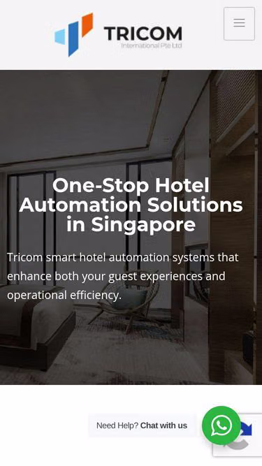 Screenshot of smarthotel.sg
