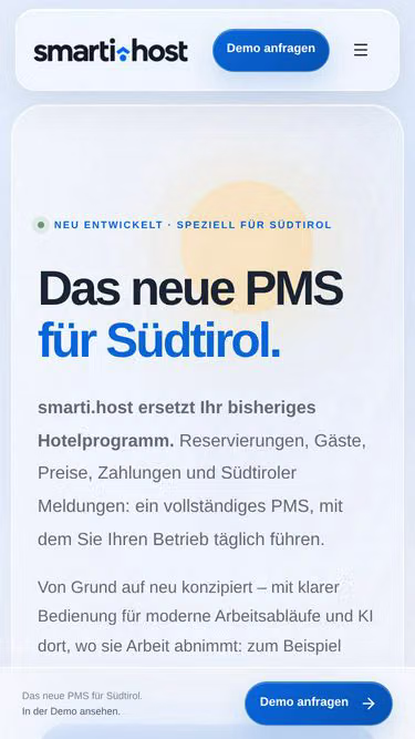 Screenshot of smarti.host