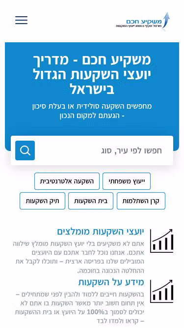 Screenshot of smartinvestor.co.il