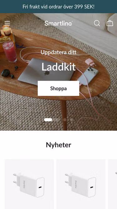 Screenshot of smartline.se