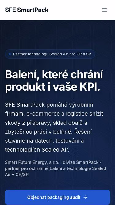 Screenshot of smartpack.cz