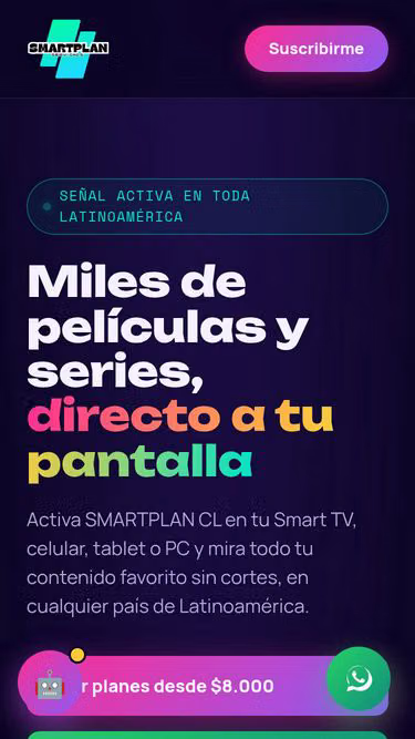Screenshot of smartplan.cl