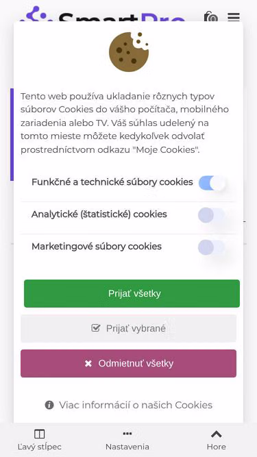 Screenshot of smartpro.sk