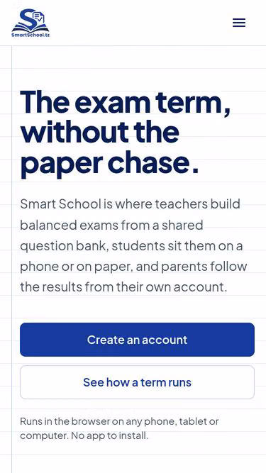 Screenshot of smartschools.tz