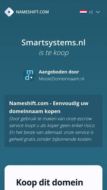 Screenshot of smartsystems.nl