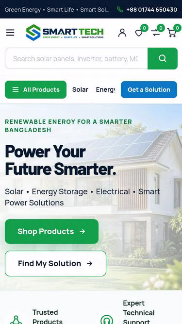 Screenshot of smarttech.bd