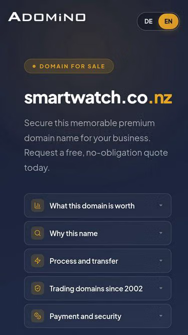 Screenshot of smartwatch.co.nz