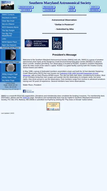 Screenshot of smas.us