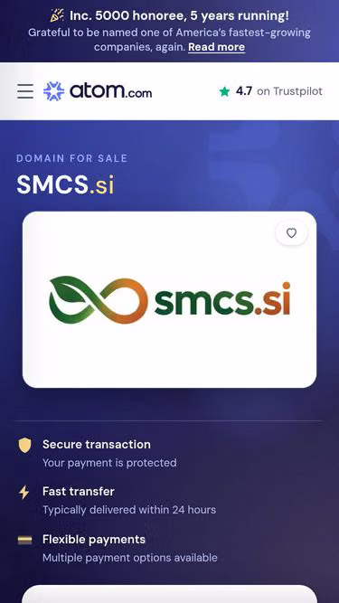 Screenshot of smcs.si