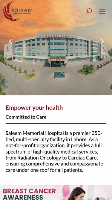 Screenshot of smh.org.pk