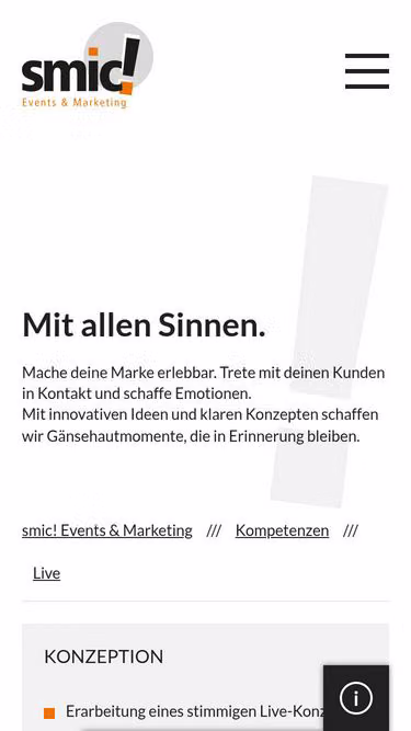 Screenshot of smic.events