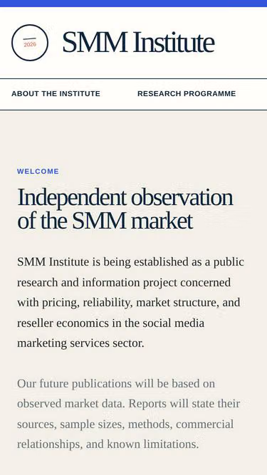 Screenshot of smm.institute