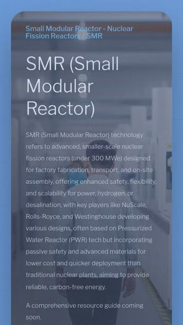 Screenshot of smr.technology