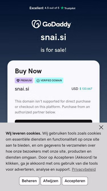 Screenshot of snai.si
