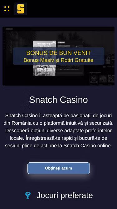 Screenshot of snatchcasino.ro
