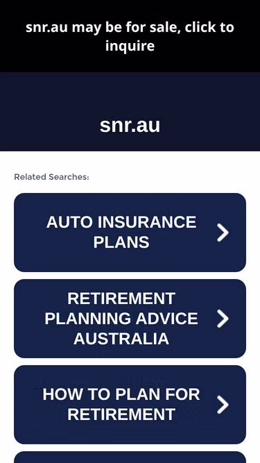 Screenshot of snr.au