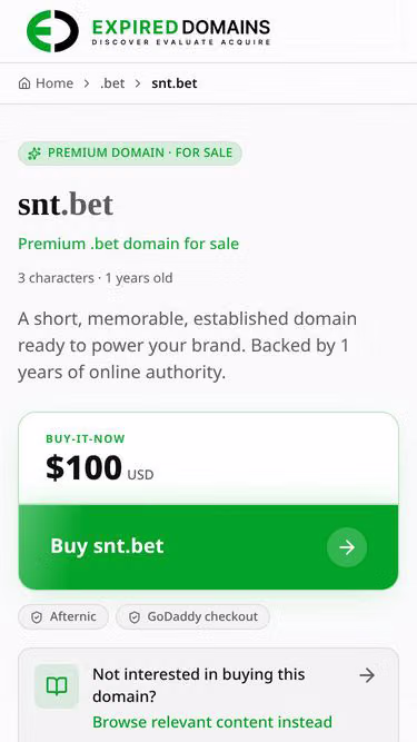 Screenshot of snt.bet