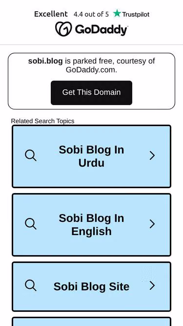 Screenshot of sobi.blog