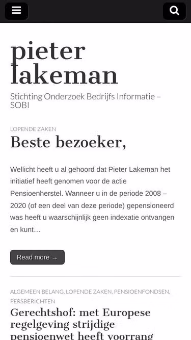 Screenshot of sobi.nl