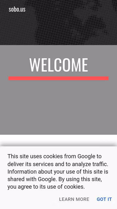 Screenshot of sobo.us