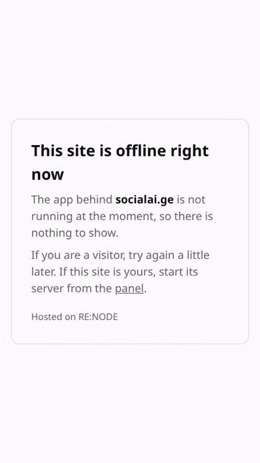 Screenshot of socialai.ge