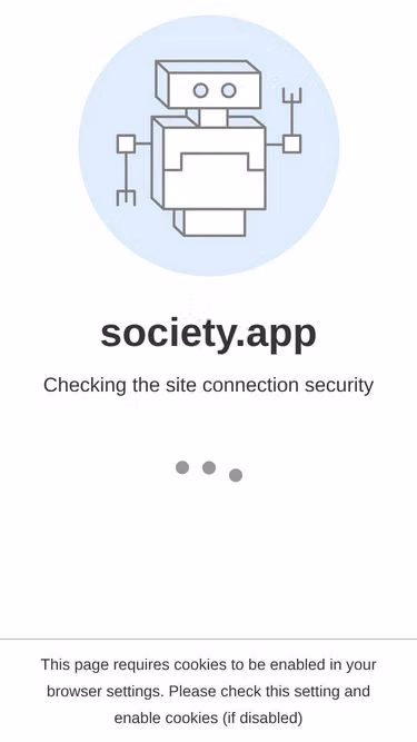 Screenshot of society.app