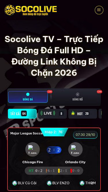 Screenshot of socolive1.cc