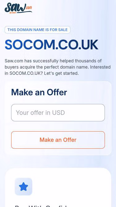 Screenshot of socom.co.uk
