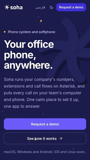 Screenshot of soha.tel