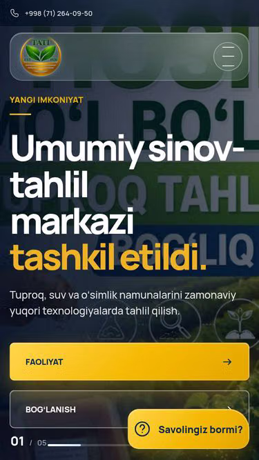 Screenshot of soil.uz