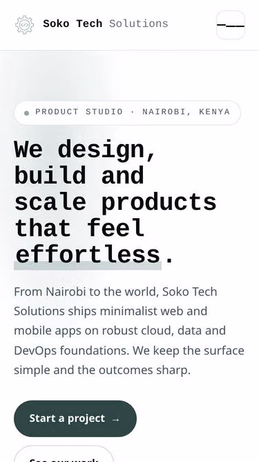 Screenshot of soko.africa