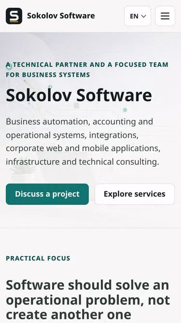 Screenshot of sokolov.rs