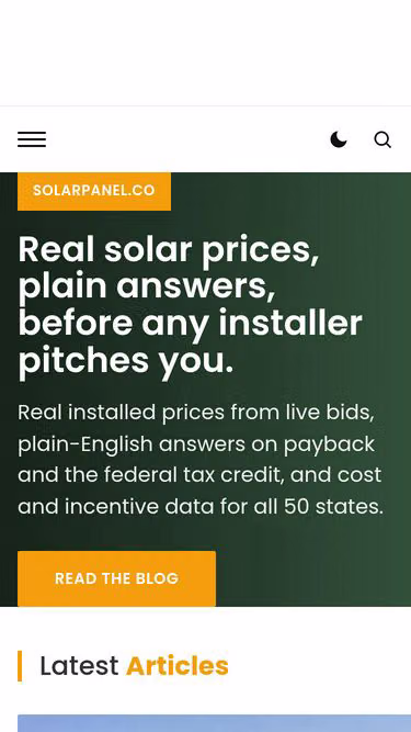 Screenshot of solarpanel.co