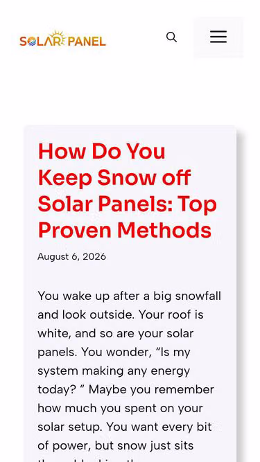 Screenshot of solarpanel.news