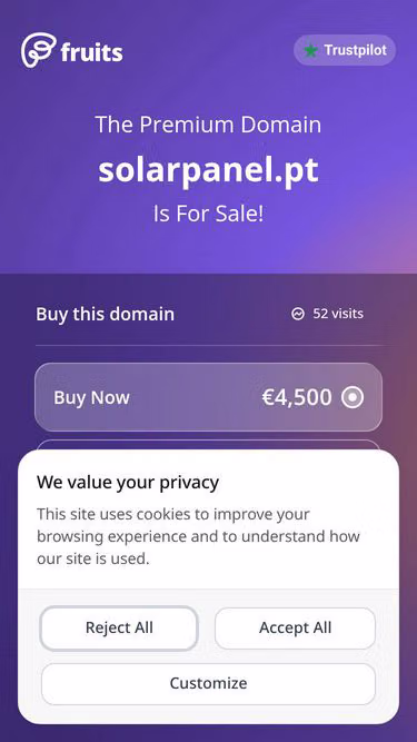 Screenshot of solarpanel.pt