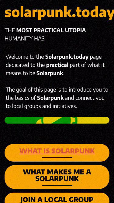 Screenshot of solarpunk.today